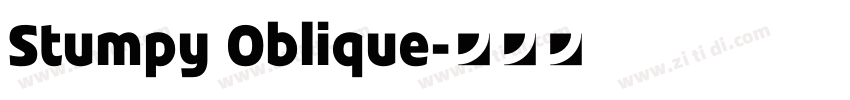 Stumpy Oblique字体转换